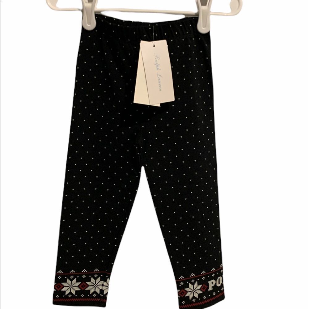 Polo Ralph Lauren Baby Girls Black Leggings NWT